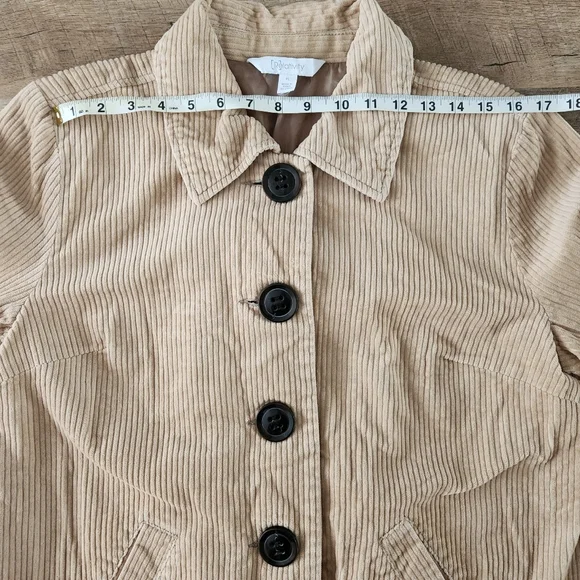 Relativity Women's Tan Corduroy Jacket - Picture 11 of 16